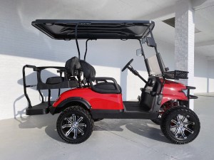 Red Renegade Scout Lithium Ion Golf Cart 03